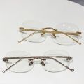 Unisex Fashion Anti Blue Light Glasses Clear Glasses Computer Glasses WYB Style Rimless Eyeglasses Plain Eyewear Face Decor. 
