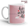 Happy Valentines Day Design Mug Customized Coffee Mugs Print Ceramic High Quality Personalized Printed Cup by Favourite Plus. 