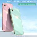 For Vivo Y81 Back Cover Fashion Shiny Plating Square Bumper Camera Protection Case Soft Silicone Shockproof Protective Mobile Phone Cases. 