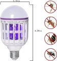 Bug Zapper Light Bulbs, 2 in 1 Mosquito killer Light Bulb, Insects, Pests Control Light Bulb UV LED for Patio and Indoor. 