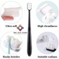 Ultra Fine Soft Toothbrush Nano Bristle Adult Tooth Brush Teeth Deep Cleaning Dental Oral Care Antibacterial Gum Health Hygiene Super Micro Toothbrushes For Sensitive Gums Fiber Thin Hair Whitening Superfine Thick Wave Bristled Cleansing Handle. 