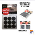 Pack Of 18 Self Adhesive Rubber Pads for Furniture Floor Scratch Protection , Furniture Felt Pads Chair Leg Floor Protectors for Furniture Leg. 
