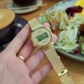 CASIO GOLDEN DIAL WITH MESH BRACELET MEN'S WATCH - A171WEMG-9ADF. 
