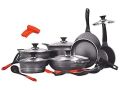 20 Piece Non-Stick Cookware Set with Glass Lids Heavy Duty Finest Marble Non-Stick Coating Cookware Set, Pots and Pans Set Non-Stick Tawa Frying Pan Sauce Pan Cooking Pan Wok Spoons Set. 