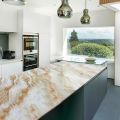 Self Adhesive Anti Oil-Waterproof  Kitchen Wallpaper Marble Sheet for Kitchen and Bathroom wall  45CM x 200CM. 