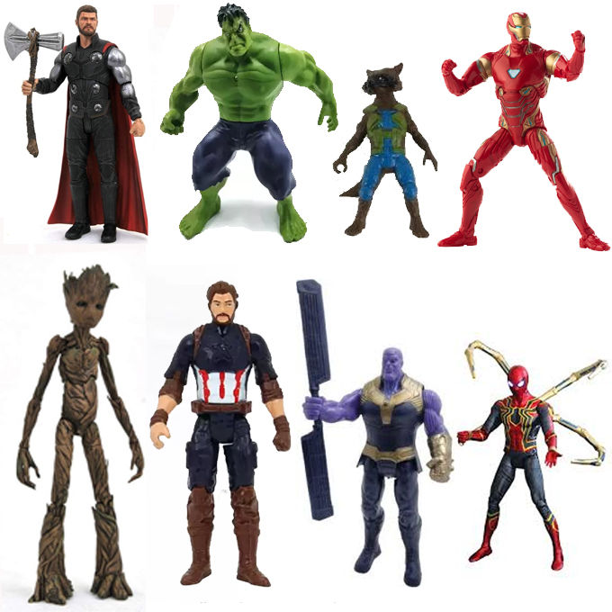Marvel%20avengers%20Legends%20Series%208pcs%20action%20figures%20set%20Collectible%20toys%20for%20kids%20-%20Image%203