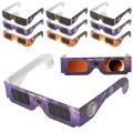 5Pcs Solar Eclipse Glasses Safety Shades Protects Eyes From Harmful Rays During Random Color 3D Outdoor Paper Eclipse Viewing Glasses. 