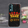 Vivo Y04 Back Cover Black - Queen 2Gud Soft Phone Case For Girls. 