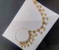 Bridal Nose Ring Nath with Chain. 