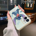 Chenyyka For Samsung S22 Plus S22 Ultra Case Cartoon Cute Stitch Square Edge Pattern Luxury Plating Phone Cases Soft Silicone Plated Shell Camera Lens Shockproof Protection Cover. 