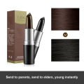 Hair dye Instant Temporary Coloring Hair Lipstick Shape Hair Dye Pen Covering White Hair Disposable Color Stick - Black/Brown. 