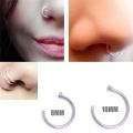 Medical Nostril Titanium Nose Hoop NoAse Rings Clip On Nose Ring Body Piercing Piercing Jewelry For Women. 