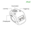 Digital Finger Tally Counter 6 Channels Backlight Time Prayer Silicone Ring Rechargable Tasbeeh Counter | ABS Plastic Tasbih With LED. 