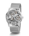 Guess Mens Silver Stainless Steel Case Silver Dial Silver Mesh Stainless Steel Bracelet Watch-GW0538G1. 