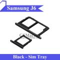 Samsung J6 Tray Sim Jacket Sim Slot Sim Door For Galaxy J6 - Black. 