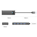 SpeedX Orico USB Hub 3.0 4 Ports - High Speed Data Transfer 3.0 - PAPW4A-U3. 