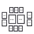 Elegant Personalized Photo Frames Collage, Set of 11 Individual Picture Frames, Handmade Picture Frame, Wall Decor Frames, New Year Gift. 