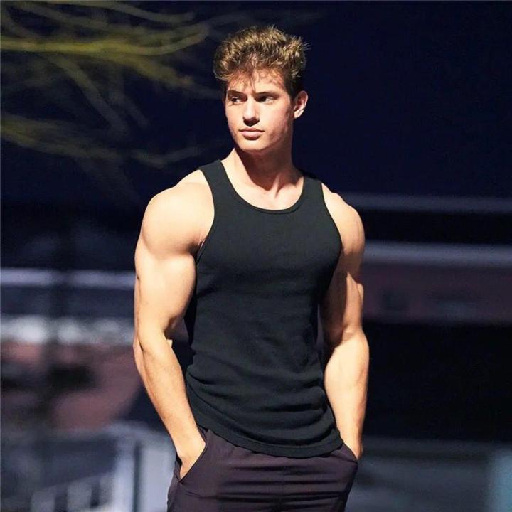 Summer men vest gym tank top men fitness sleeveless top sports vest under shirt gym train vest Daraz.pk