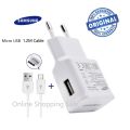 Samsung Fast Charger 2-Amp Adapter with Micro USB Data Cable for Galaxy S7/S7 Edge/S6/Edge/Edge+/Note Edge/ J3 & Other Smartphones - White. 