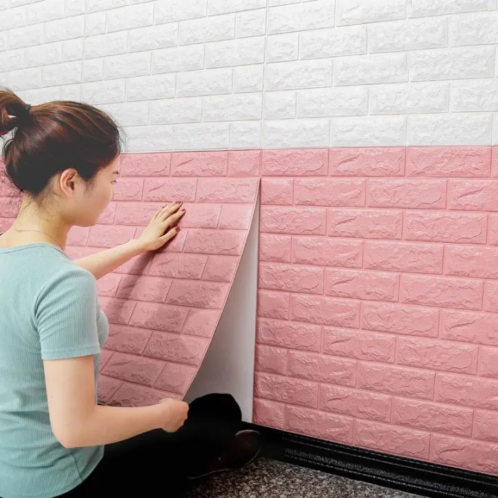 %5B1PCS%5D%203D%20Brick%20Stone%20Wall%20Sticker%20Self-Adhesive%20Foam%20Wallpaper%20Panels%20Room%20Decal%2077x70cm%20-%20Image%203