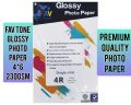 High Glossy Photo Paper 100 Sheet , Size 4X6,  230G All Inkjet Printers. 