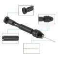 Mini Micro Aluminum Hand Drill With Keyless Chuck HSS Steel Twist Drill Bit for Woodworking. 