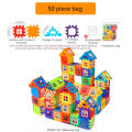 Simulation Modeling House Building Blocks Assembled Toys Kindergarten Early Education Educational Toys Square Building Blocks. 