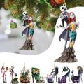 Christmas tree decoration Nightmare before Christmass Jack and Sally Pendant New Year Gift 2032 Christmas decoration Pendant. 