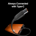 Zero® Lumin L-100 Power Bank 10000mAh 22.5W Fast Charging PowerBank | QC 3.0 Powerbank | USB-C Input/Output Powerbank  | Built-in Cable Powerbank | Aluminum Body Powerbank | Portable Powerbank  | Fast Charge Power Bank for Android & IOS. 