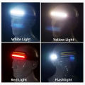 3Layers Induction Headlamp COB LED Sensor Head Lamp Built-in Battery Flashlight USB Rechargeable Head Torch 10 Lighting Modes Headlight. 