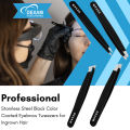 Dexam Tweezers Set 4-Piece Slant Tip Precision Tweezers Set for Ingrown Hair Remove professional Quality Customized Stainless Steel Women Eyelash Tweezers eyebrow tweezer. 