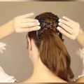 Magic Double Hair Clip Comb -- Creative African Butterfly Hair Clip,Retro Double Beaded and wooden handmade designed,can be used as any jumbo hair clips,twine around your ponytail,make you charmer and elegant. Elegant Designed -- Hair comb fashion magic b. 