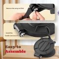 Tortilla Press Cast Iron Flour Tortillas Maker 10inch Heavy Duty Roti Press, Puri Press, Chapati Maker, Kitchen Dough Pressing Tool re-Seasoned, Flour Tortilla Press with Foldable Handle. 