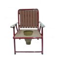High Quality Foldable Commode potty Chair Brown. 