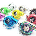 1Pc Mini Turbo Turbocharger Spinning Turbine Car Interisor Accessorie Keyring SUPER BABY. 