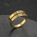 Fashion Ring Jewelry Inspiration Jewelry Gift for Women "I Am Enough" Classic Engraved Rings Spiral Wrap Twist Adjustable Ring. 