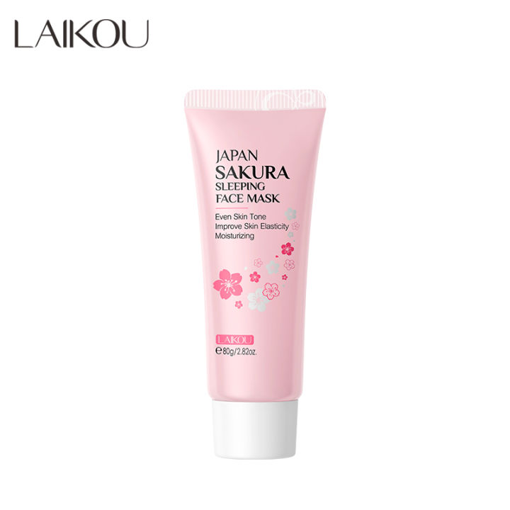 LAIKOU SAKURA Sleeping Mask No Wash Refreshing Skin Rejuvenation Night Cream Face Mask 80g