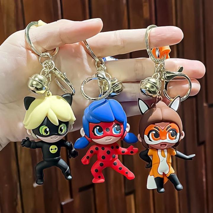 Cartoon Miracle Girl Keychain Cute Exquisite Doll Bag Charm Anime Peripheral Car Keychain Wholesale