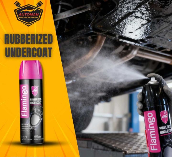 Flamingo Rubberized Undercoat 500ml – Anti-Rust Car Undercarriage ...