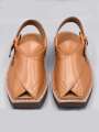 Kaptaan Chappal | Brown Color | HandMade | Code PC-045. 
