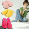 【FOOT SOFA】 Soft Plush Cotton Indoor Flat Shoes Slippers Fashion Home New Round. 