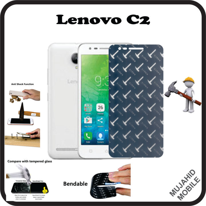 Lenovo C2 (K10a40) Ceramic 9H Hammer Protector Flexible Unbreakable Front Gorilla Film