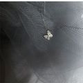 Trend Charming Dazzling Micro CZ Zircon  Butterfly Pendant Necklaces For Women Gift Choker  Silver Plated Jewelry. 