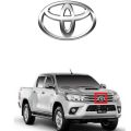 Toyota Hilux Revo Frond Chrome Plastic Monogram Logo Emblems For Hillux Revo Emblem. 