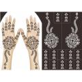 Mehndi Henna Tatoos Stickers Stencils reusable. 
