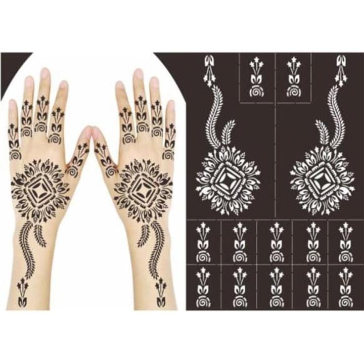 Mehndi%20Henna%20Tatoos%20Stickers%20Stencils%20reusable%20-%20Image%202