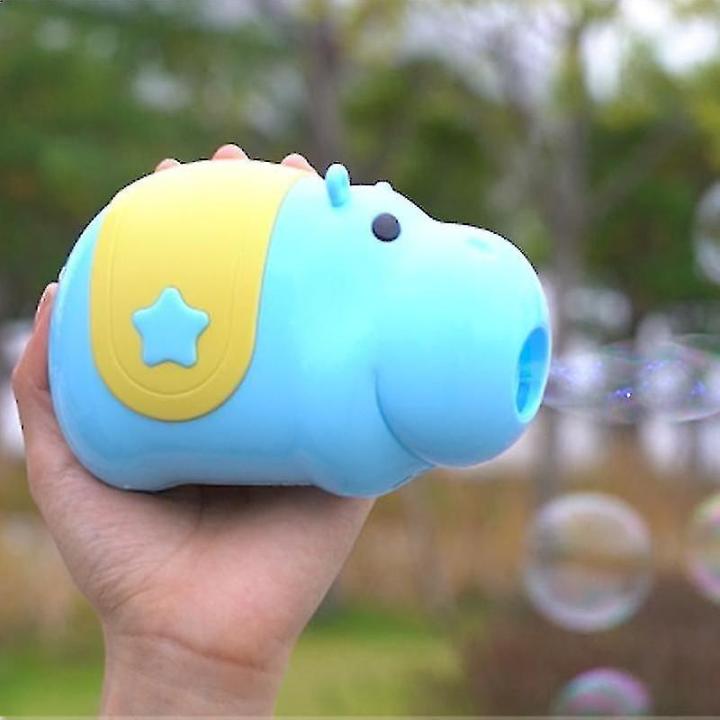 Hippo Dv Bubble Machine Usb Charging Light Music Children's Video Game Bubble Camera Toy uk import