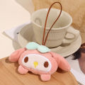 【ETOP】Cute Cartoon Sanrio Melody Name Distinction Plush Pendant Name Tag Canvas Bag Schoolbag Pendant. 
