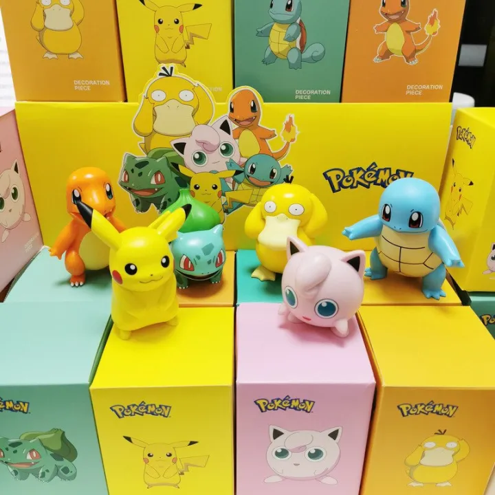 Pokemon%20Pikachu%20Psyduck%20Jigglypuff%20Charmander%20Squirtle%20Bulbasaur%20Action%20Figure%20PVC%20Collectible%20Model%20Toy%20%E2%80%93%208cm%20-%20Image%202