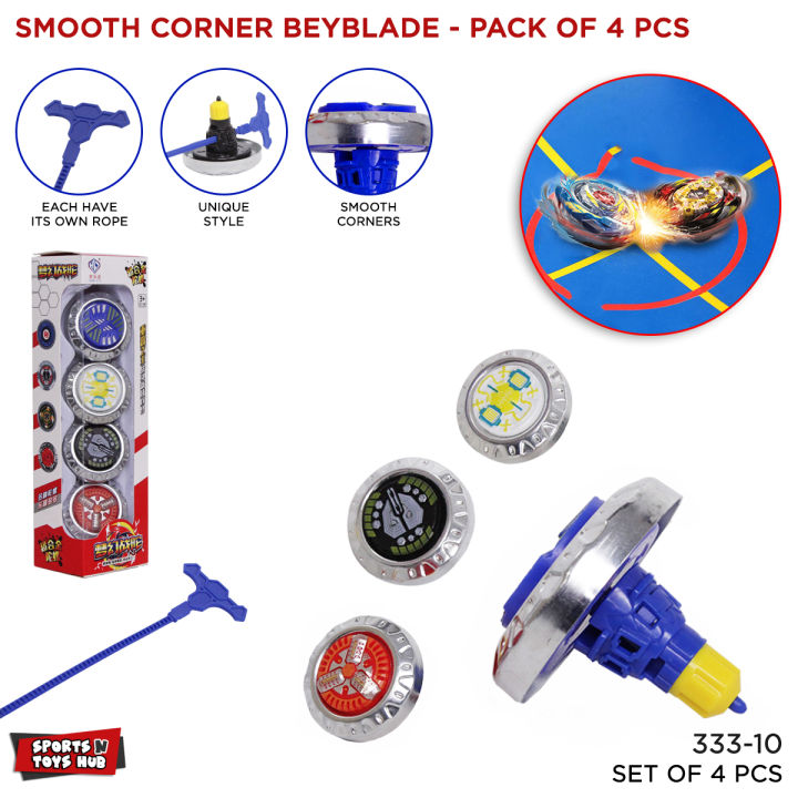 Beyblade Burst Competitive Battle Disk_Combat Launchers Pack Of 4 Spin Battling Evolution Elite Warrior Metal Fusion Toy For Kids With Launcher & Rope Collection Premium Best Blaze Gift Set Beginners Game Series Of Learning Blaze Of Beybladez